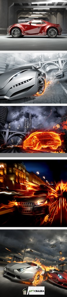 Гонки, авто и огонь | Race cars and fire